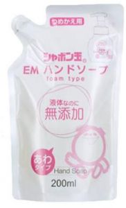 "SHABONDAMA" "ЕМ" Натуральное пенное мыло для рук 200 мл. (мягкая эконом.упаковка) 1/30 ― Японская косметика в Краснодаре