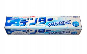 LION "Denta Clear Max" зубная паста с микрогранулами для защиты от кариеса, аромат ментола (в коробке) 140 г ― Японская косметика в Краснодаре