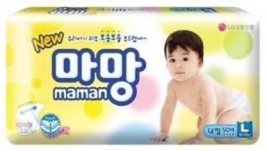 LG H&H (Южная Корея) "New Maman" Подгузники детские, одноразовые, размер L (10-15 кг), 50 шт. ― Японская косметика в Краснодаре