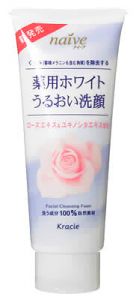 KRACIE(Kanebo) "Naive" Пенка для умывания с экстрактами розы и подснежника 150 г ― Японская косметика в Краснодаре